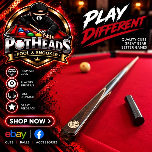 Ash snooker cue - 3/4,