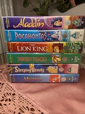 6 x Vintage Disney VHS Tapes