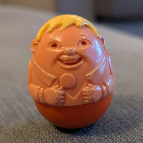 Weebles orange and blonde - orange,