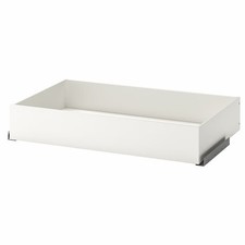 IKEA KOMPLEMENT White Drawer with Rails Fits 100x58cm Wardrobe Frame Drawer Unit