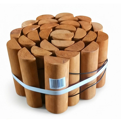 Wooden log roll - wooden, fence