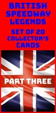BRITISH SPEEDWAY LEGENDS-PART 3--SET OF 20--SPEEDWAY COLLECTORS CARDS/STICKERS