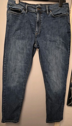 Mens blue denim jeans 36 - denim, m&s