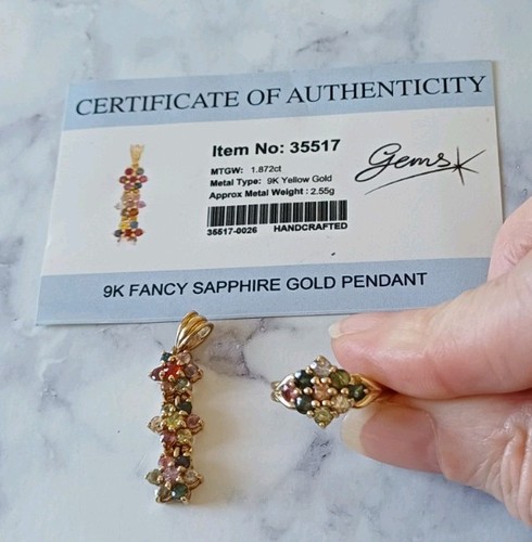 Gems 9ct yellow gold fancy - gems,