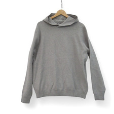 Arne Chunky Knit Hoodie XL Marl Grey Menswear Pullover Viscose Blend - Preloved