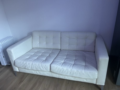 Ikea white seater - white, sofa