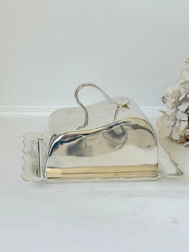 1930s silver plate - silver, butter