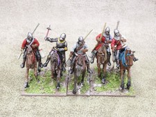 28mm Medieval Hundred Years War MOUNTED ARCHERS x8 Well Painted Perry 33686