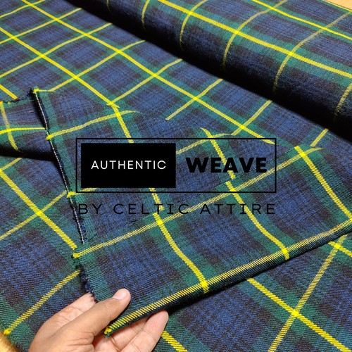 Scottish gordon tartan fabric - scottish,