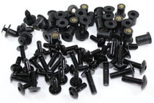 Kawasaki Ninja ZX-9R 1994-1997 Black Aluminium Fairing Screen Bolts Screws B1-B4