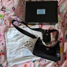 Prada Re-Edition 2005 bag black shoulder hand bag chain pouch with box
