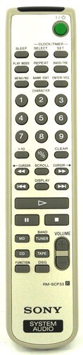 Original sony scp33 remote - original,