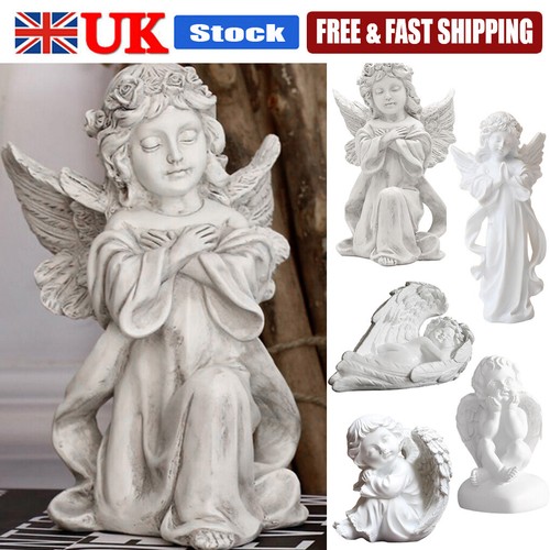 Baby angel wings statue - baby, in