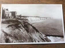 Black Rock Brighton Seaside Coastal Beach Cliffs Sussex Real Photo Postcard 