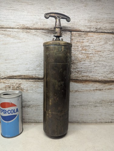 Vintage brass fire - brass,