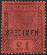 Sierra Leone 1896-97 £1