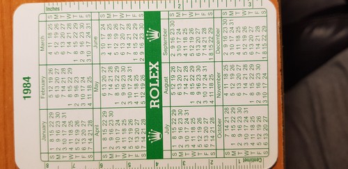 Vintage rolex calendar - vintage,