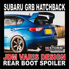 V-Style WRC Rear boot spoiler JDM 4 pc FOR Subaru Impreza 2008+ GRB Hatchback 
