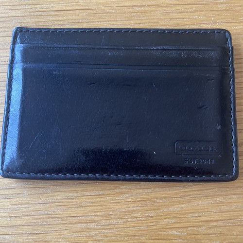 Black leather coach - black,