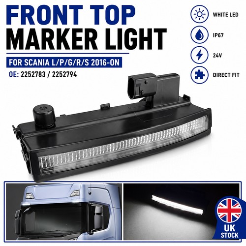 Front sun visor white led - visor,