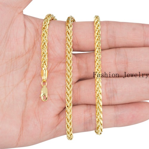14k yellow gold 4mm franco - yellow,