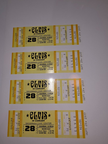 Print elvis concert - of,