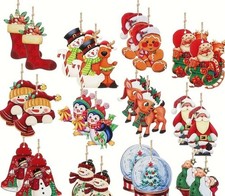  12 Pieces Of Wooden Ornaments