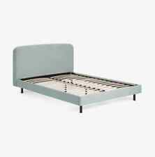 Made.com Besley double Size Bed, blue Corduroy