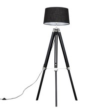 Wooden Tripod Floor Lamp Tall