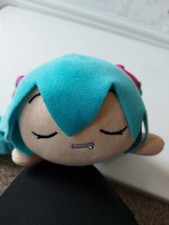 Hatsune Miku 8" Stuffed Toy Plush Lying Down Sleeping Drooling Sega