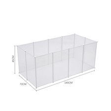 Frosted White Rabbit Pet Small Animal Cage Crate Run Exercise Playpen Enclosure