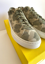Diemme Loria Low Top Suede Camo Sneakers Size 45/11 - Made in Italy