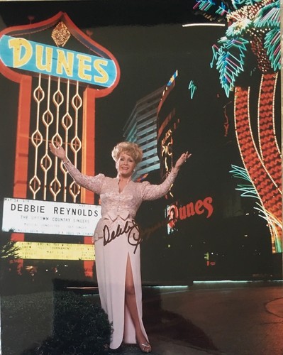 Debbie reynolds signed 10x8 - debbie,