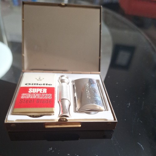 Rare vintage gilette travel - gilette,