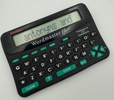 Franklin Wordmaster Plus TPQ-200 Thesaurus Databank Calculator Games