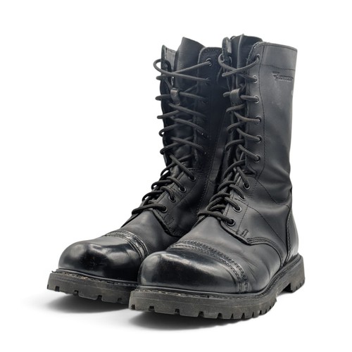 Bates black leather military - black,