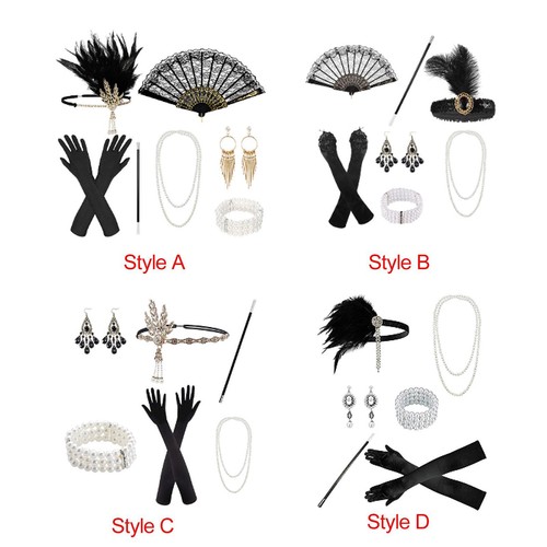 Women 1920s accessories set - women,