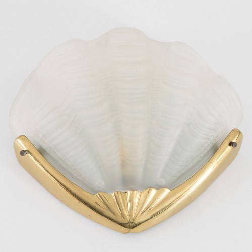 Pair french art deco clam - pair,