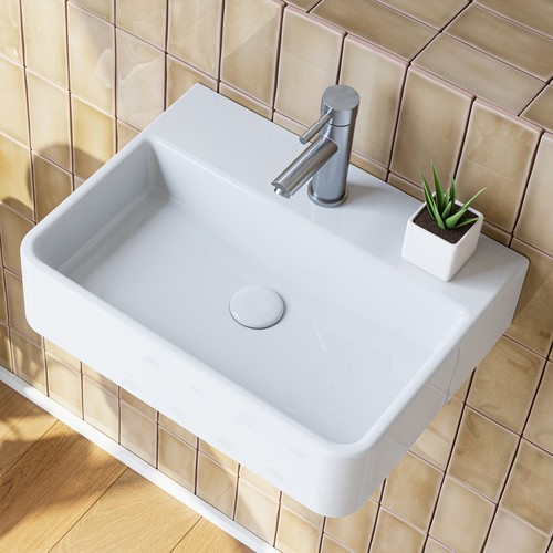 Modern wall mounted bathroom - wall,