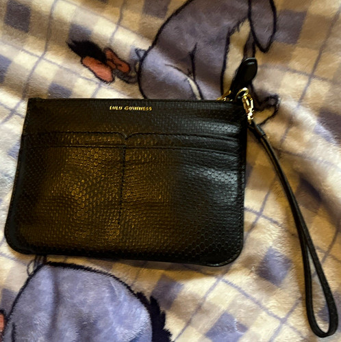 Lulu guinness black textured - guinness,