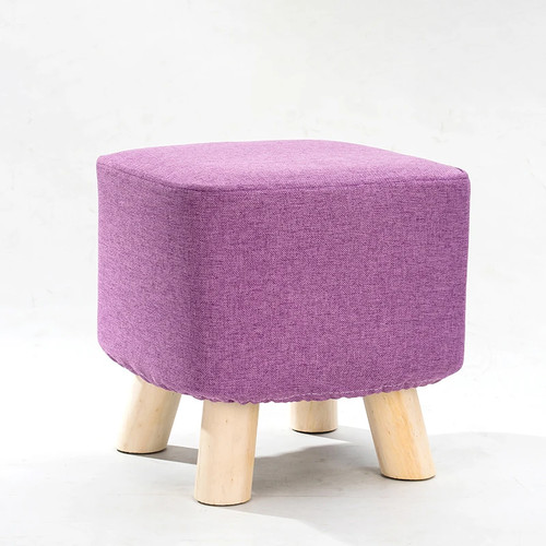 Small wooden footstool - wooden,
