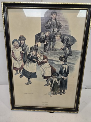 Vintage framed print eggy - vintage,