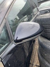 13-19 VW GOLF MK7 HATCH PASSENGER SIDE WING MIRROR BLACK LC9X P/CODE (NO GLASS)