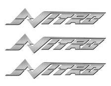 3 Nitro Boat Stickers "3D