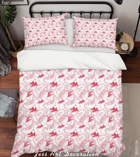 Koi carps japanese - koi, red