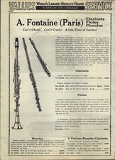 1934 PAPER AD Fontaine