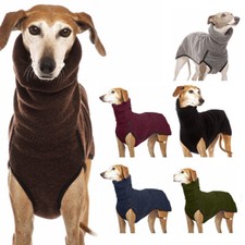 Pet Dog Winter High Collar Jumper Sweater Greyhound Whippet Clothes Lurcher Coat