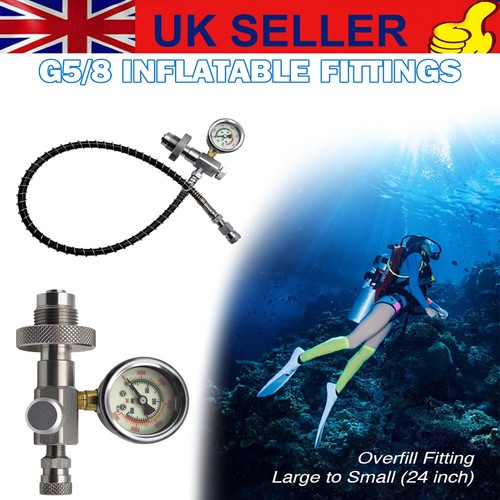 Diving bottle fitting gauge - fitting,