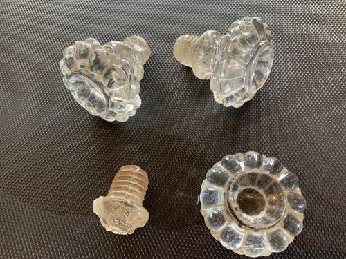 Vintage glass door knobs - glass, 2