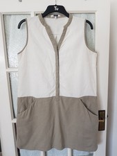 NEXT linen blend shift dress with  pockets size 14     great condition